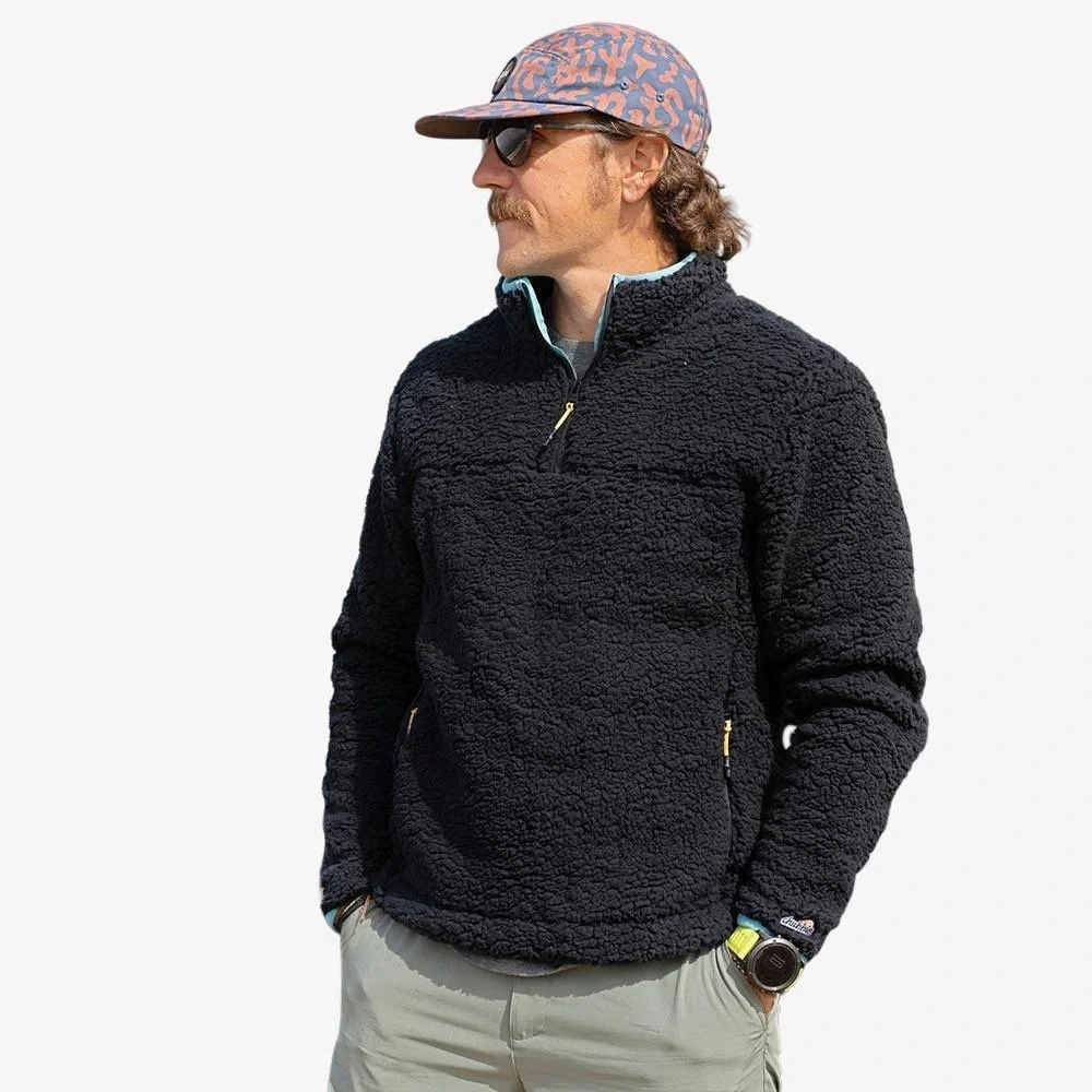 Chubbies Night Night High-Pile Quarter-Zip Pull Over
Sz M